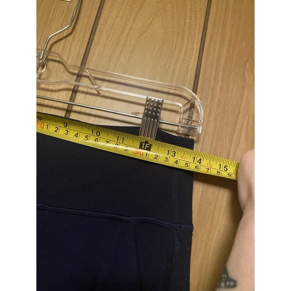 Lululemon Align High Rise Joggers Navy Crop Side Pocket Cuffed Women's Size 8 23